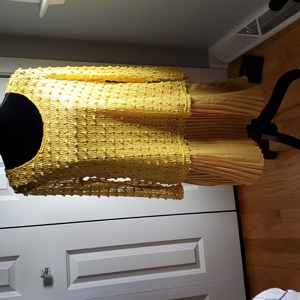 Pretty Angel 1 pc gold/mustard colored dress